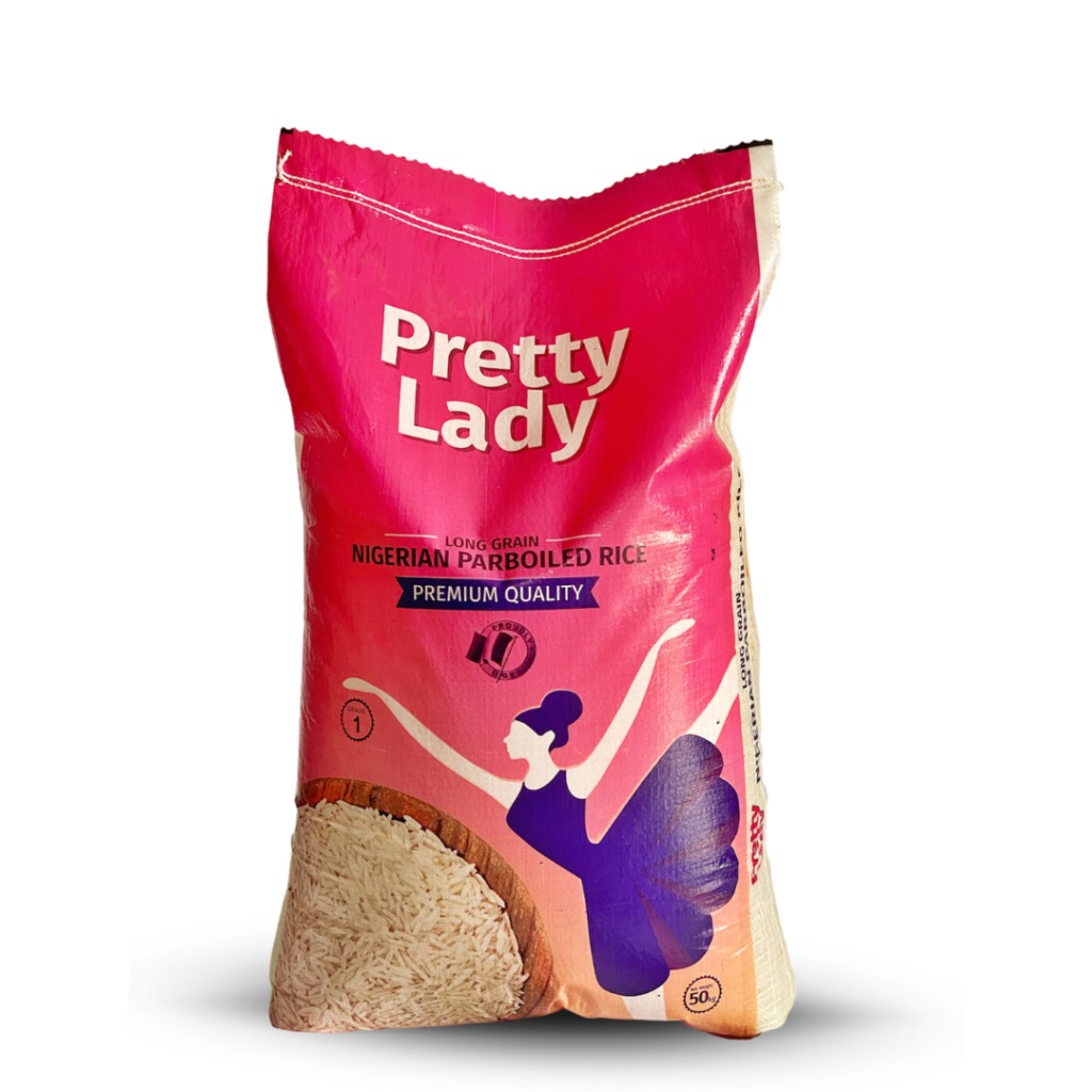 PRETTY LADY LONG GRAIN PARBOILED RICE 50kg