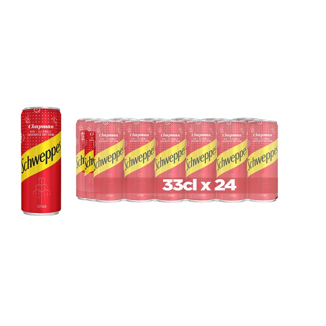 SCHWEPPES CHAPMAN CAN 33CL x 24