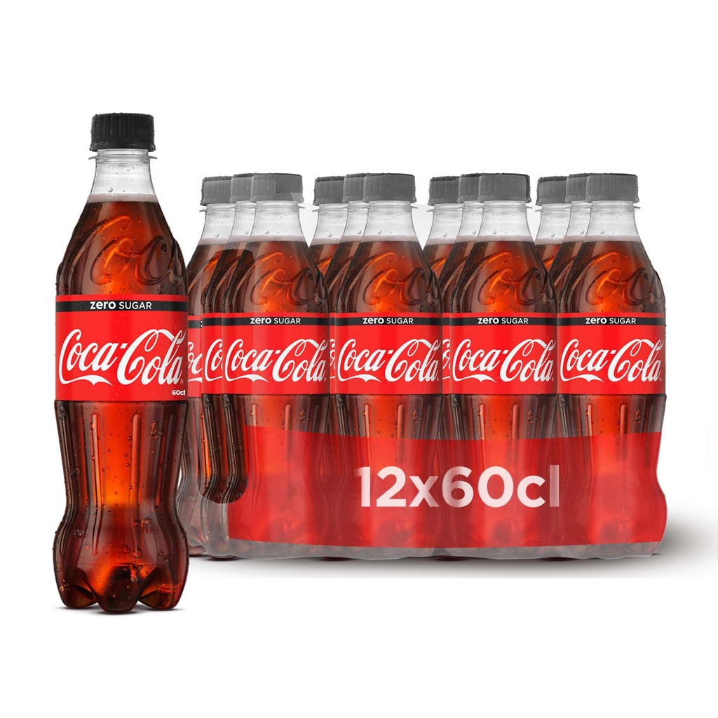 PET COKE ZERO  PET 60CL x 12