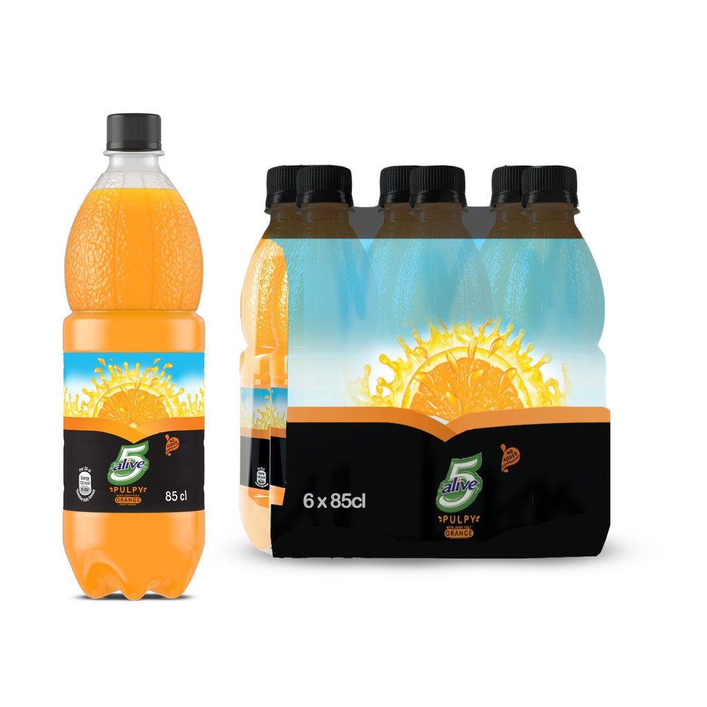 FIVE-ALIVE PULPY ORANGE 85CL x 6