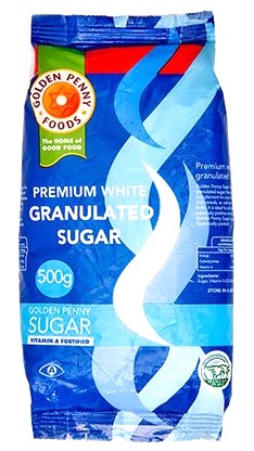 [GPG-500-P020] GOLDEN PENNY WHITE  GRANULATED SUGAR 500G X 20